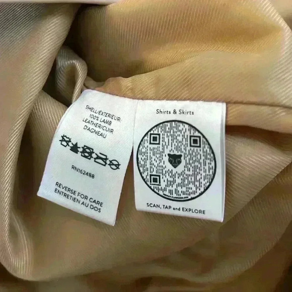 NEW LITA 100% Lamb Leather Skirt ~ Iced Coffee ~ size 6 ~ GORGEOUS! - Picture 7 of 7